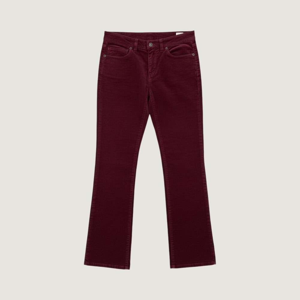 Patagonia Corduroy Pants‎ 26 Straight Women Oxblood Organic Cotton Stretch 55060